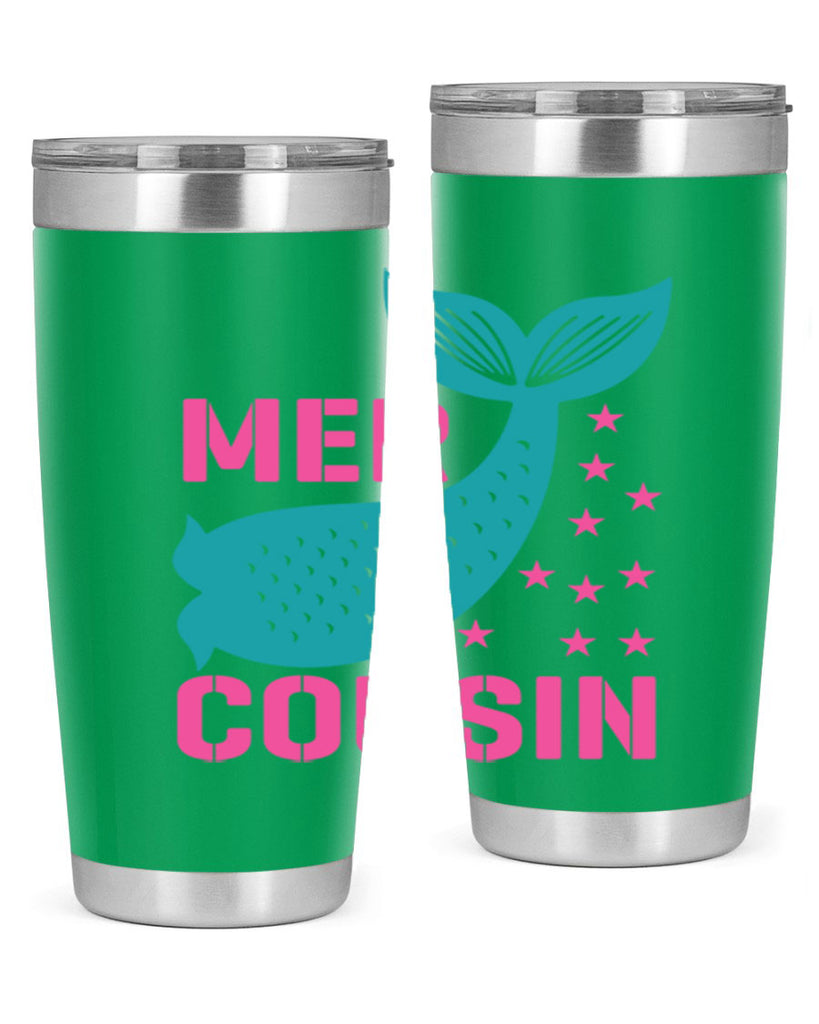 Mer Cousin 324#- mermaid- Tumbler