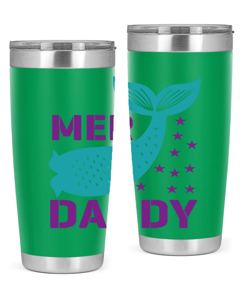 Mer Daddy 326#- mermaid- Tumbler