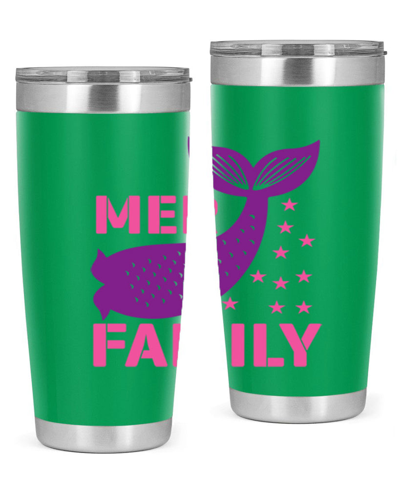 Mer Family 327#- mermaid- Tumbler