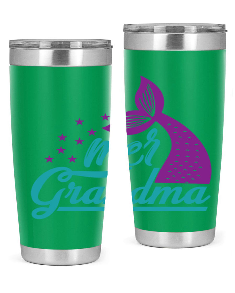 Mer Grandma 328#- mermaid- Tumbler