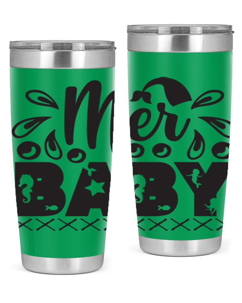 Mer baby 348#- mermaid- Tumbler