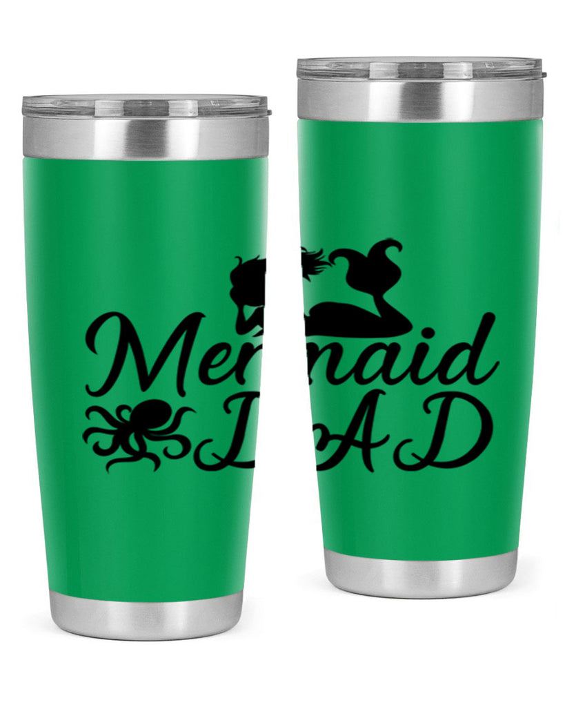 Mermaid Dad 357#- mermaid- Tumbler