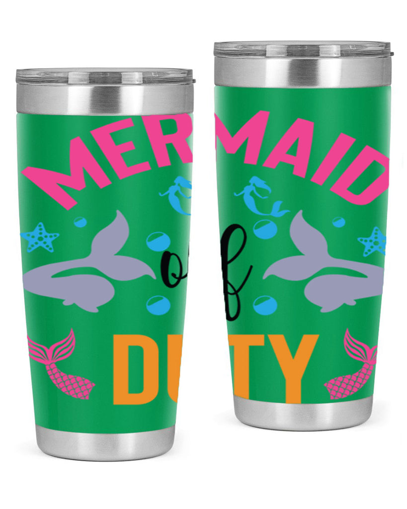 Mermaid Off Duty Design 438#- mermaid- Tumbler