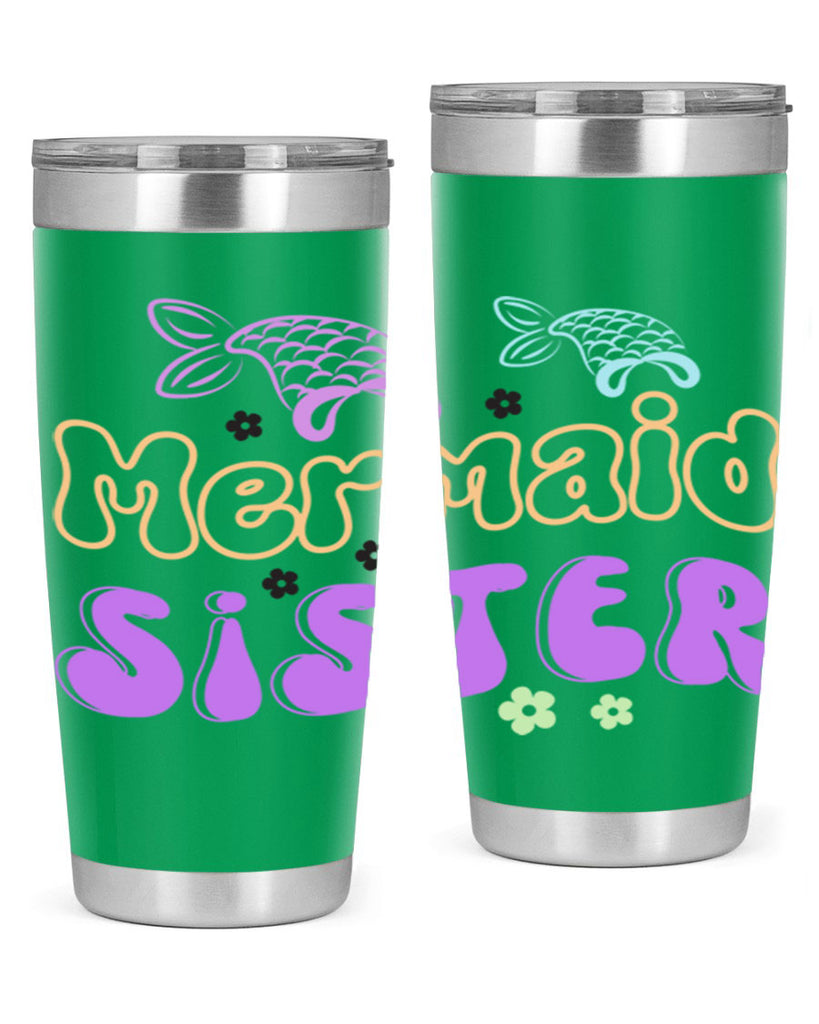 Mermaid Sister 442#- mermaid- Tumbler