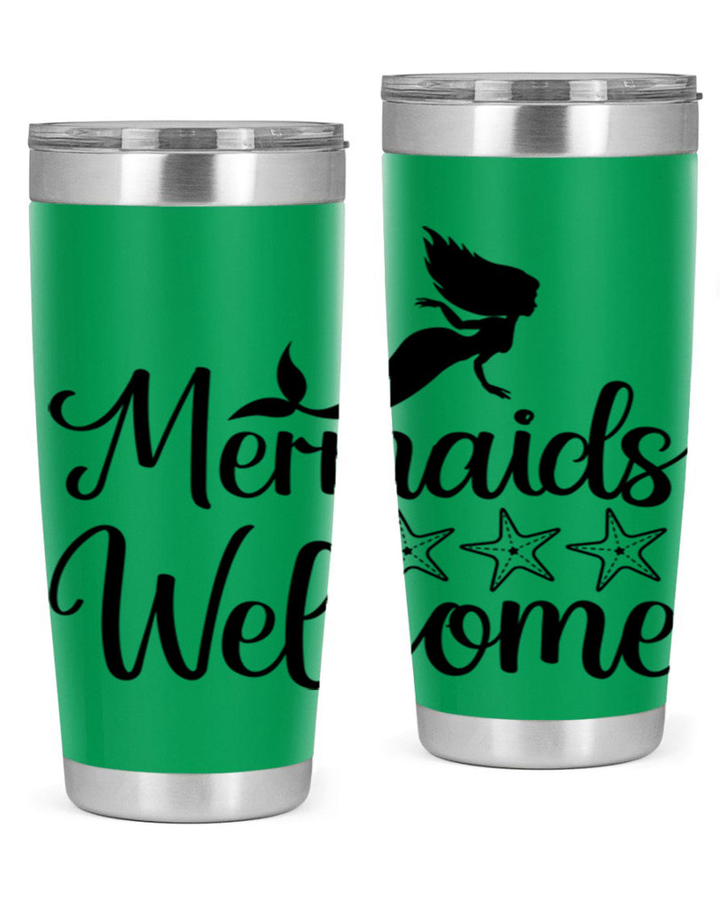 Mermaids welcome 498#- mermaid- Tumbler