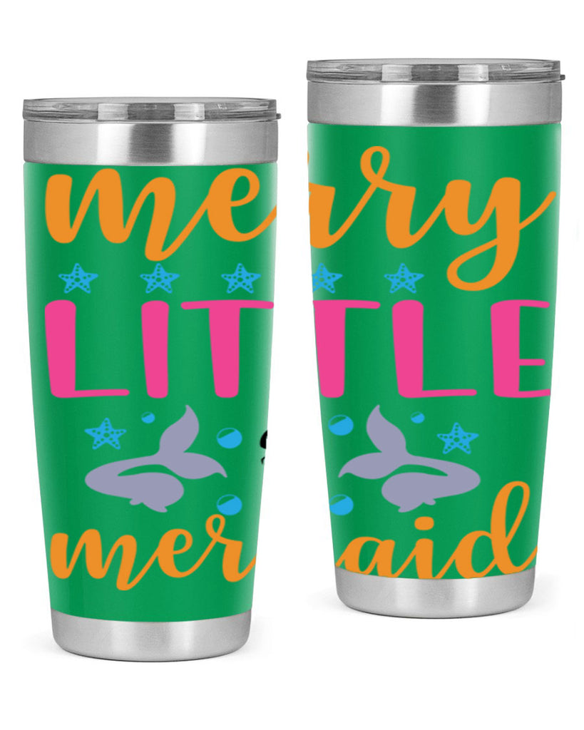 Merry Little Mermaid Design 503#- mermaid- Tumbler