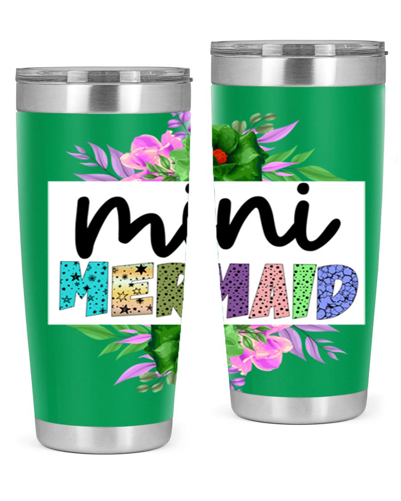 Mini Mermaid 505#- mermaid- Tumbler