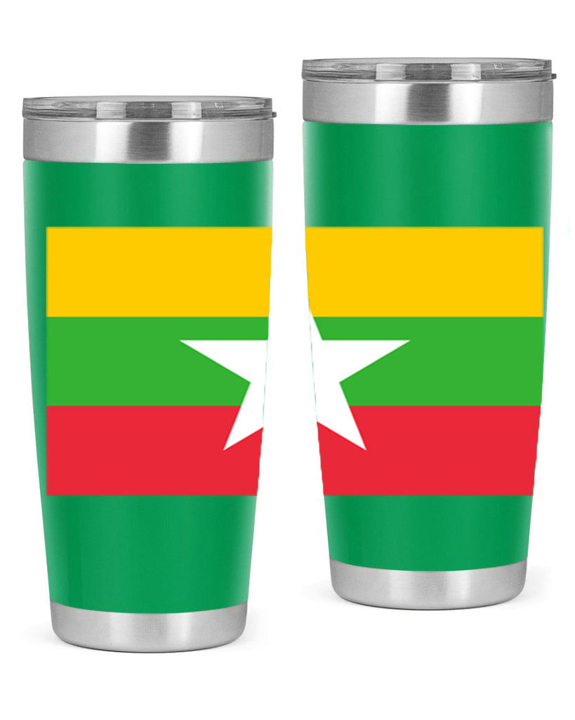 Myanmar 79#- world flags- Tumbler
