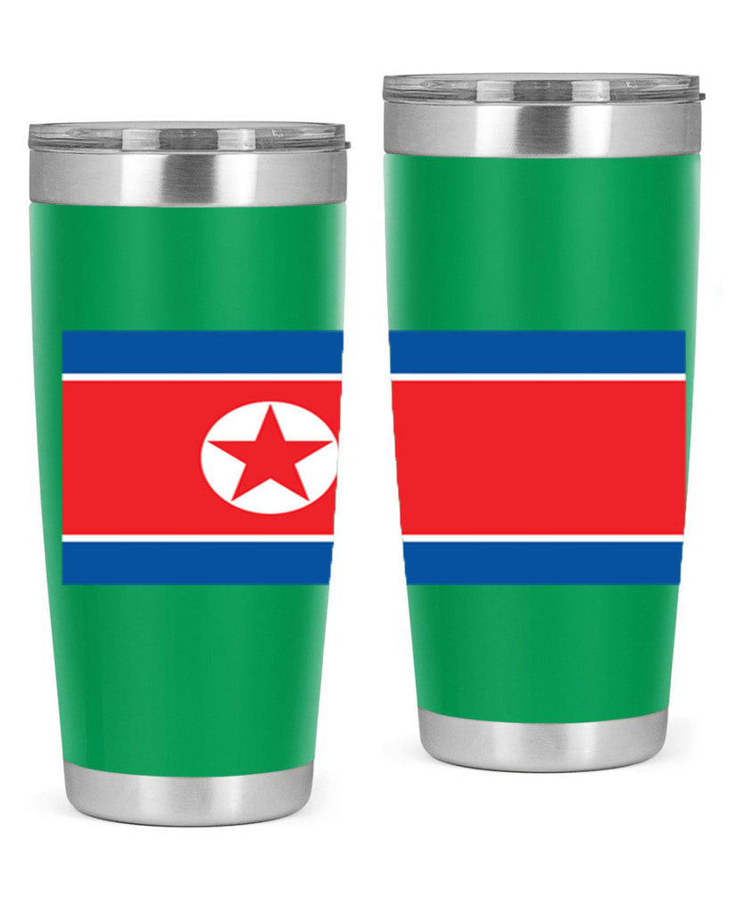 North Korea 70#- world flags- Tumbler