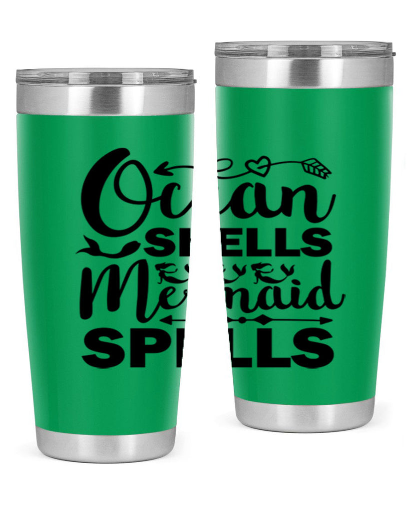 Ocean Shells Mermaid Spells 521#- mermaid- Tumbler