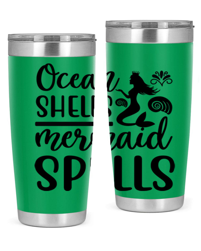 Ocean shells mermaid spells 522#- mermaid- Tumbler