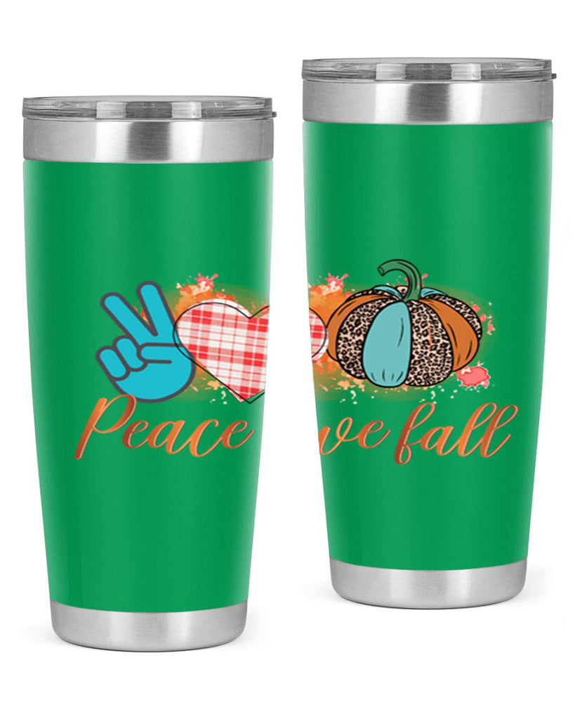 Peace Love Fall 466#- fall- Tumbler
