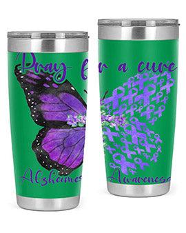 Pray For A Cure AlzheimerS Awareness 208#- alzheimers- Tumbler