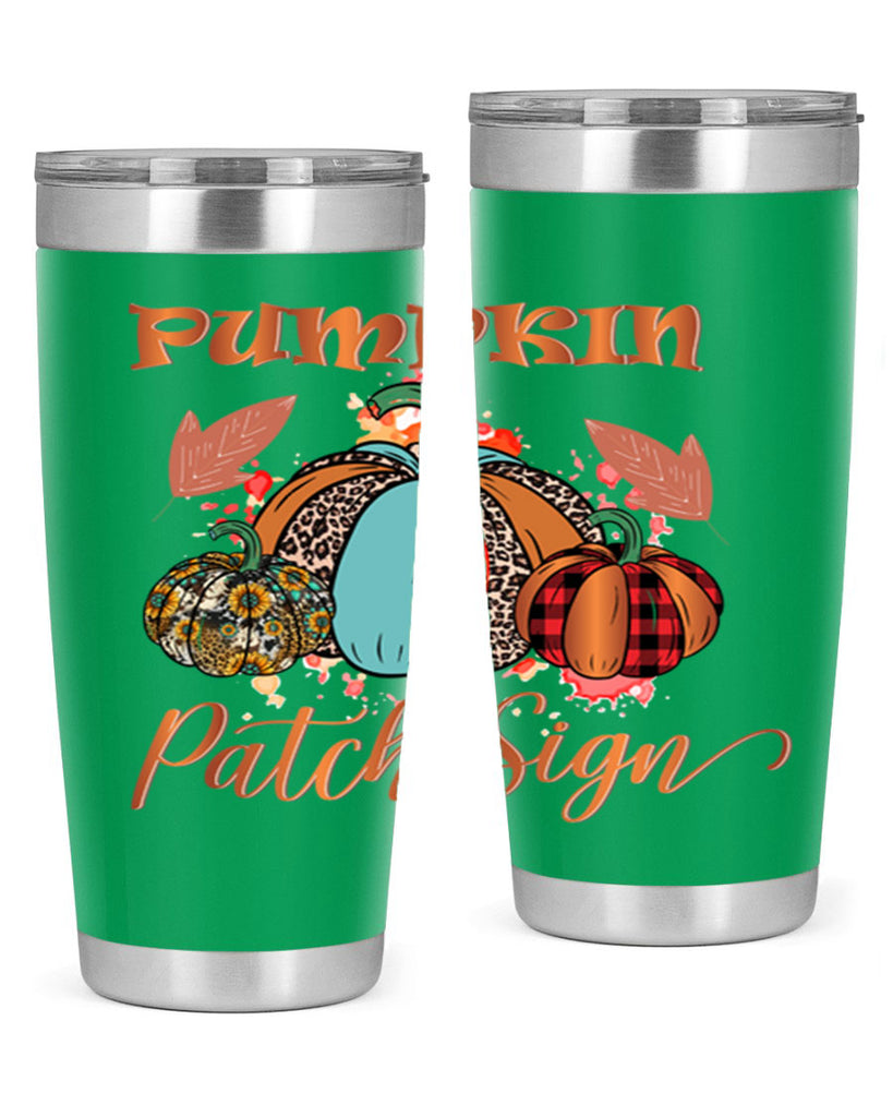 Pumpkin Patch Sign 530#- fall- Tumbler