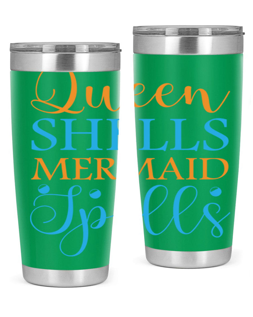 Queen Shells Mermaid Spells 546#- mermaid- Tumbler