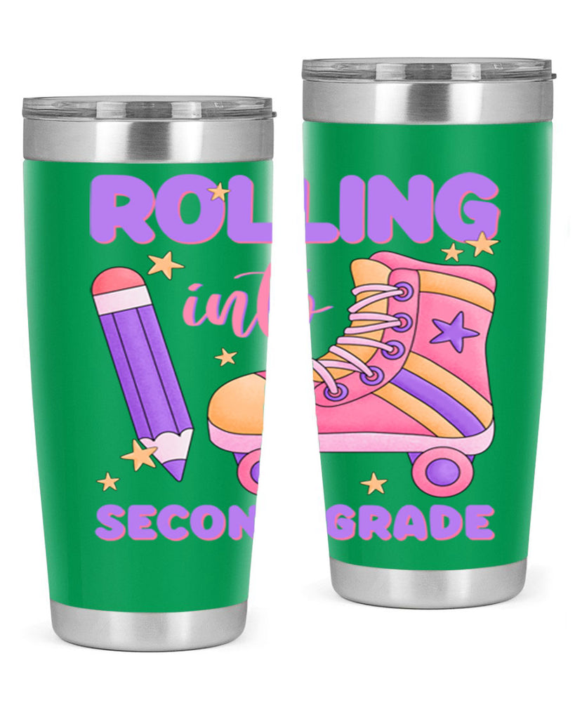 Rolling into 2nd Grade 24#- second grade- Tumbler