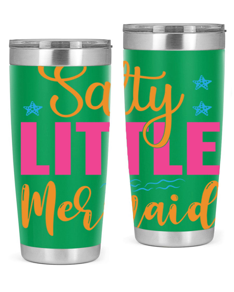 Salty Little Mermaid Design 574#- mermaid- Tumbler