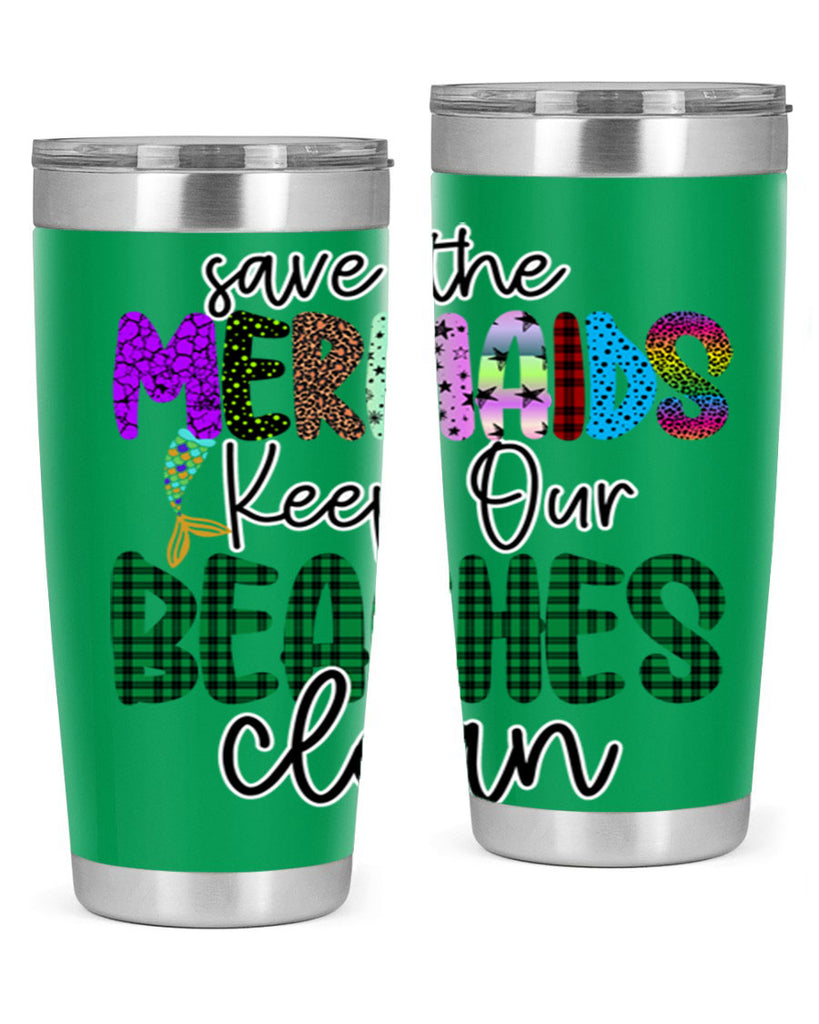 Save The Mermaids Keep Our 575#- mermaid- Tumbler