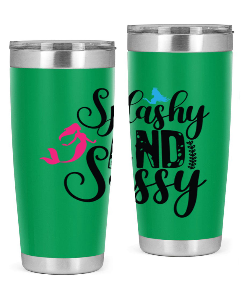 Splashy and Sassy 624#- mermaid- Tumbler