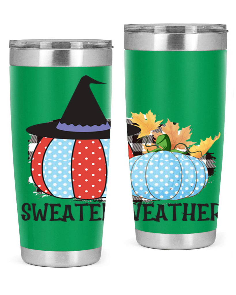 Sweater Weather Pumpkin Gnome 586#- fall- Tumbler