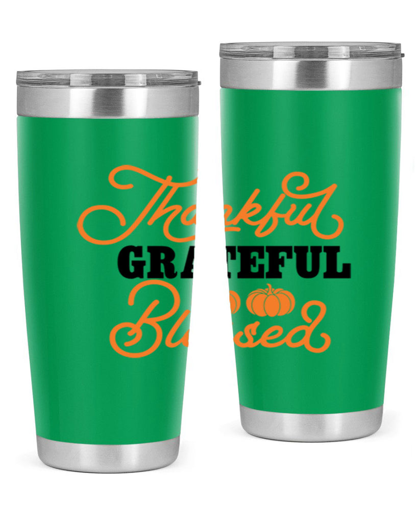 Thankful Grateful Blessed 604#- fall- Tumbler