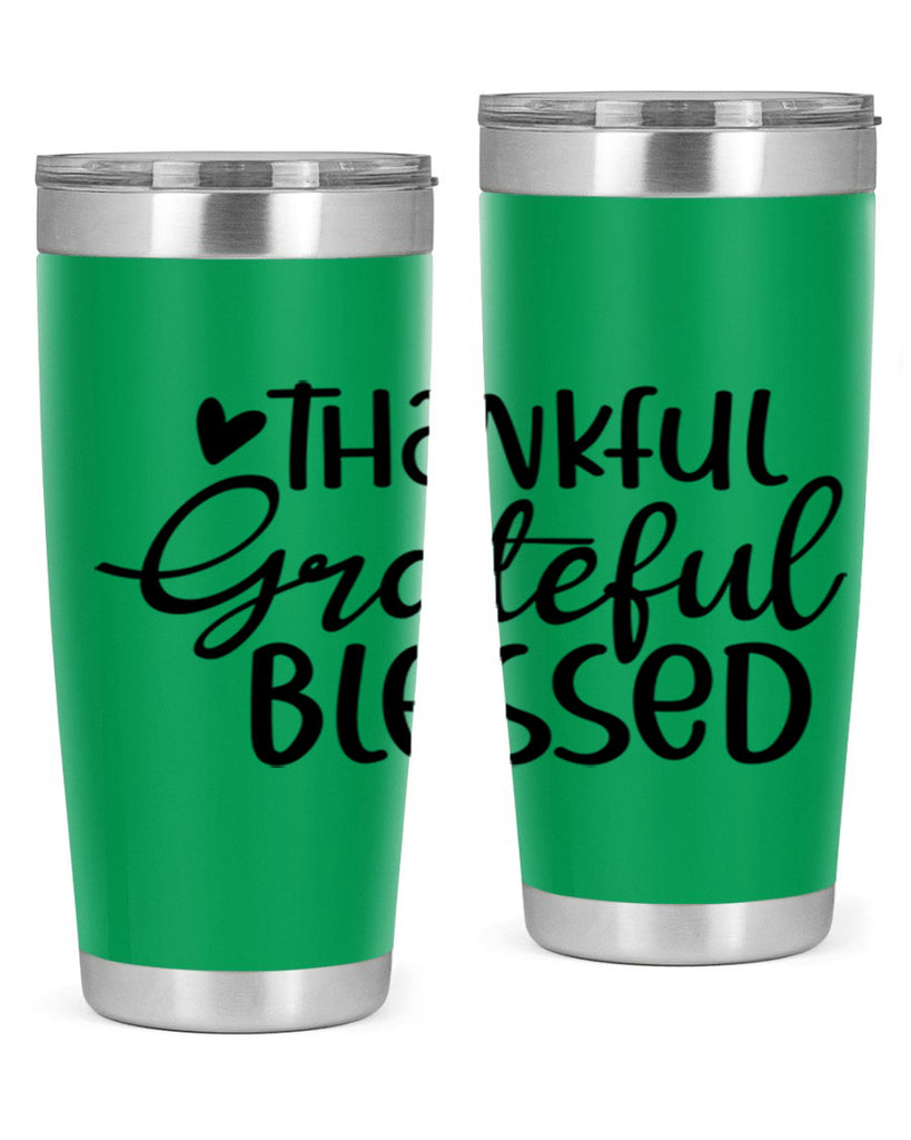 Thankful Grateful Blessed 605#- fall- Tumbler