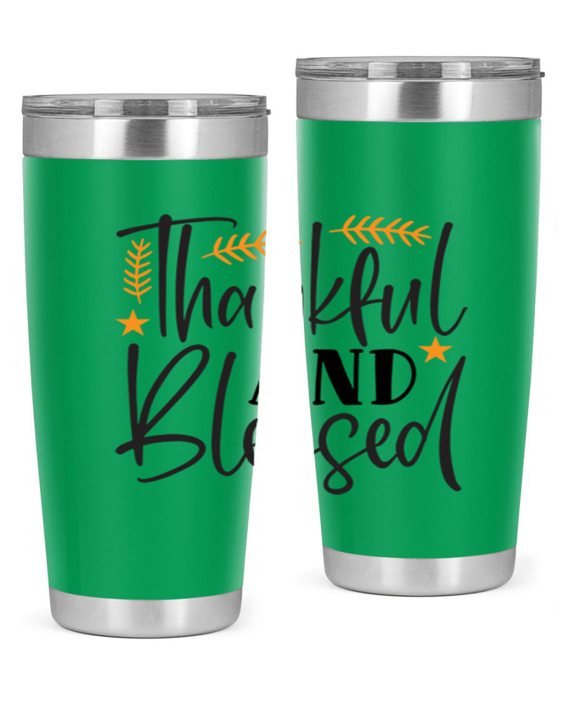 Thankfulandblessed 608#- fall- Tumbler