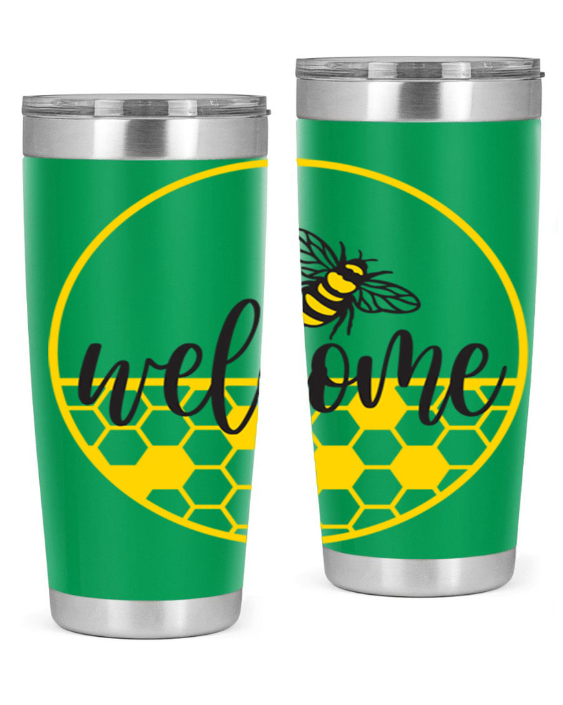 Welcome Bee and hive567#- spring- Tumbler