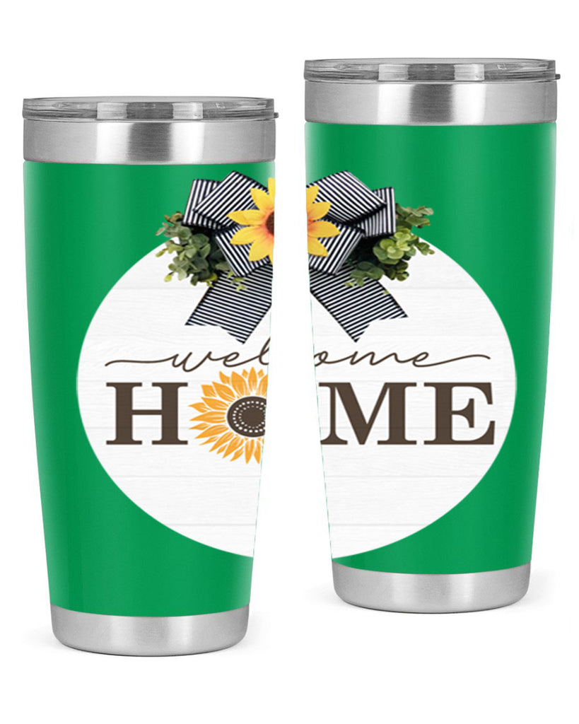 Welcome Home sunflower Mockup572#- spring- Tumbler