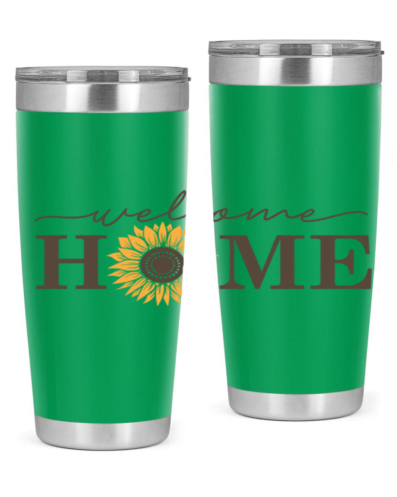 Welcome Home sunflower573#- spring- Tumbler