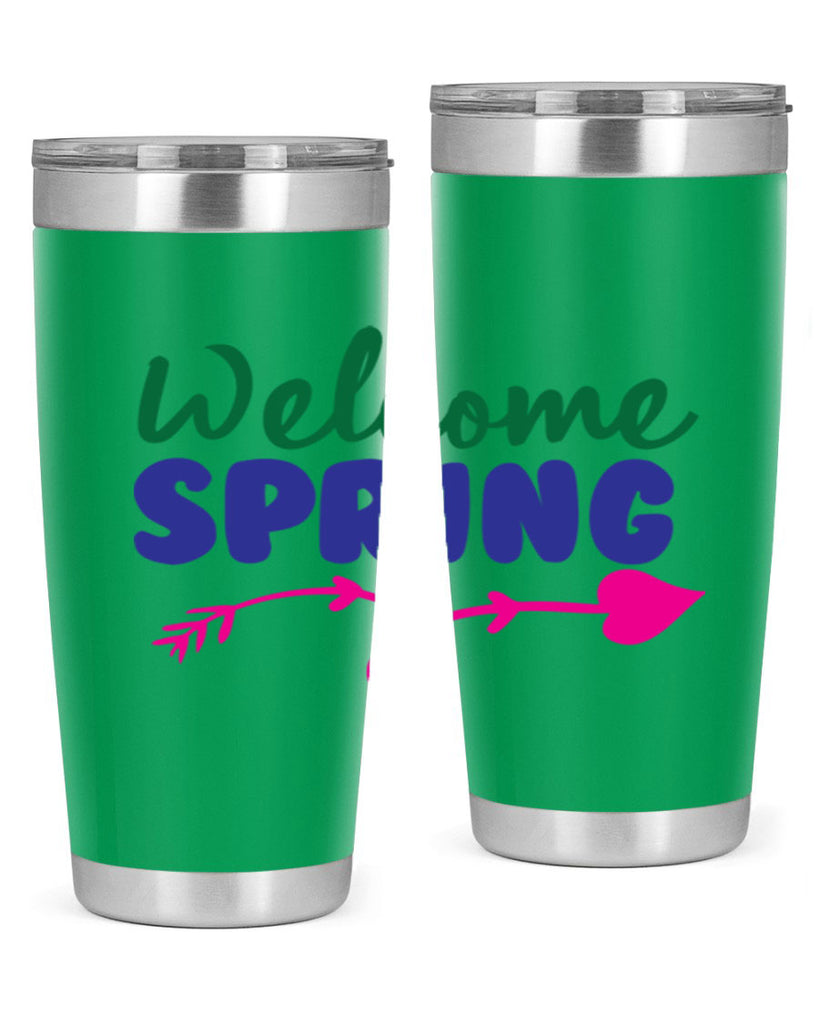 Welcome Spring 581#- spring- Tumbler