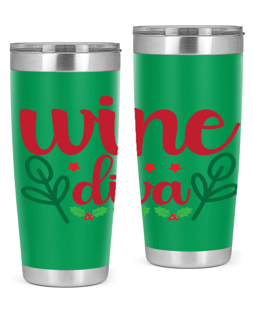 Wine Diva 482#- winter- Tumbler