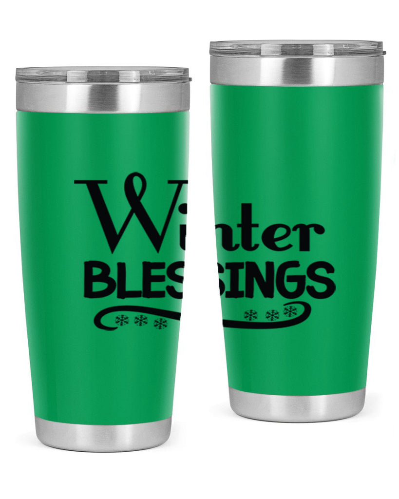 Winter Blessings 493#- winter- Tumbler