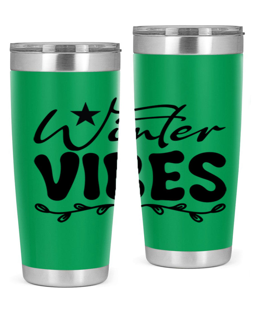 Winter vibes 567#- winter- Tumbler