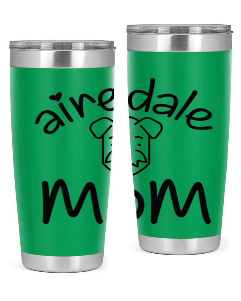 airedale mom 224#- mom- Tumbler