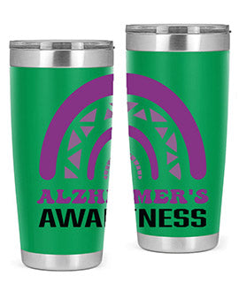 alzheimers awareness style 42#- alzheimers- Tumbler