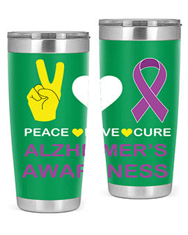 alzheimers awareness style 70#- alzheimers- Tumbler