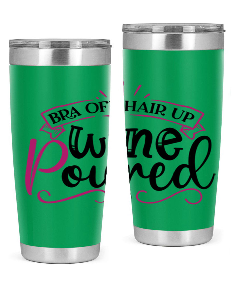 bra off hair up wine poured 206#- wine- Tumbler