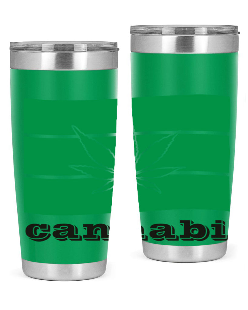 cannabi flag 36#- marijuana- Tumbler