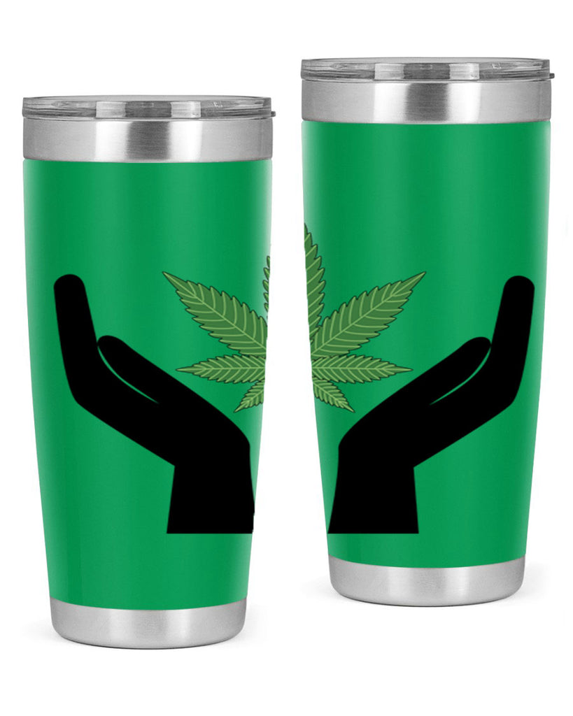 cannabis hands 44#- marijuana- Tumbler