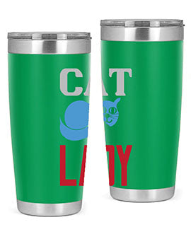 cat lady Style 31#- cat- Tumbler