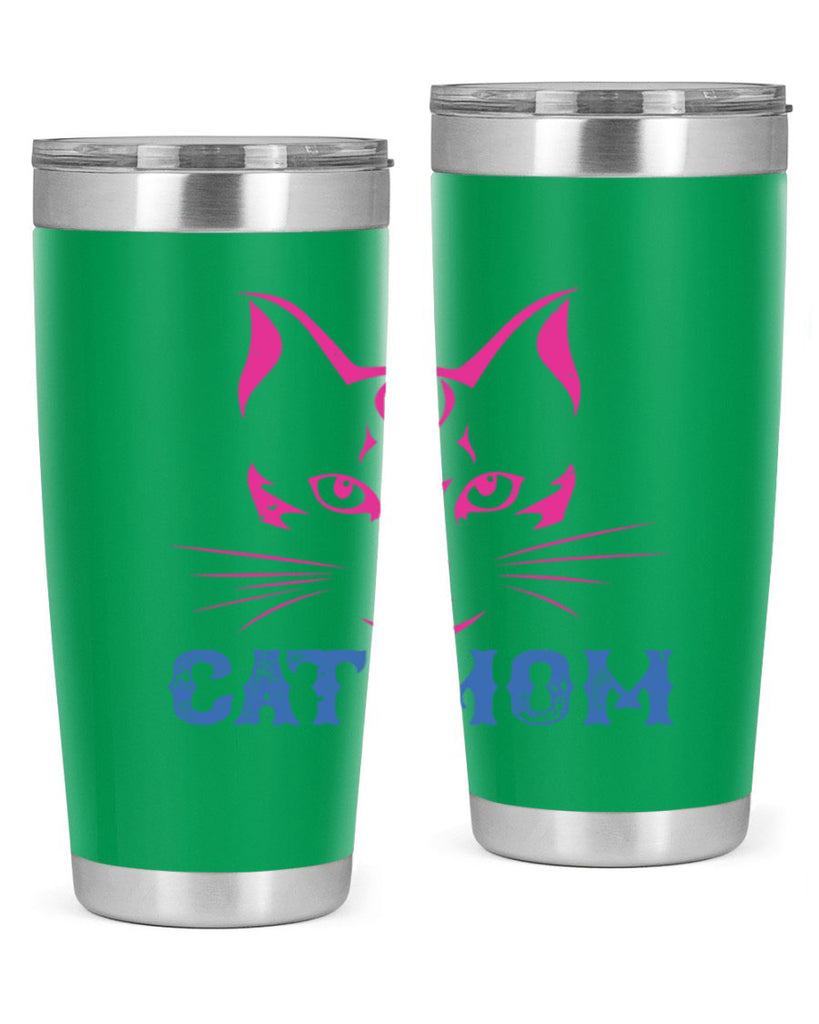 cat mom 195#- mom- Tumbler