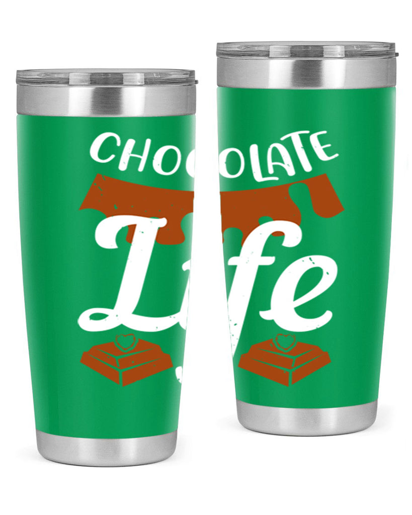 chocolate life 45#- chocolate- Tumbler