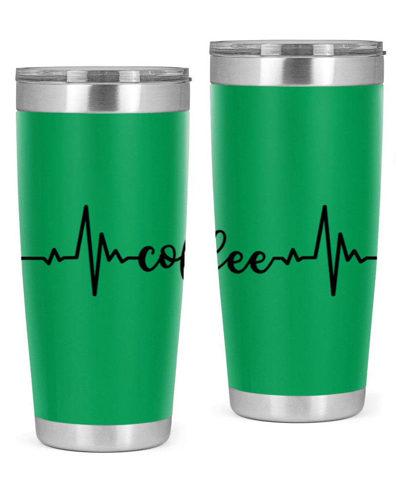 coffee heartbeat 246#- coffee- Tumbler