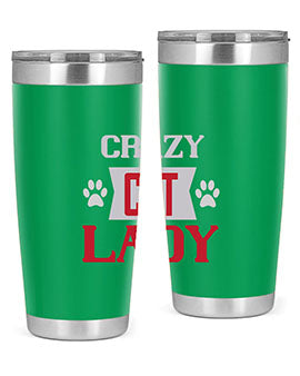crazy cat lady Style 44#- cat- Tumbler