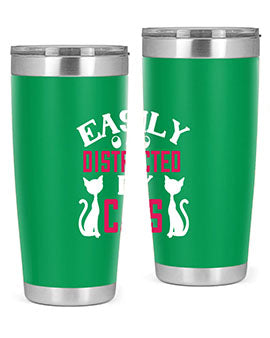 easily distracted by cats Style 46#- cat- Tumbler
