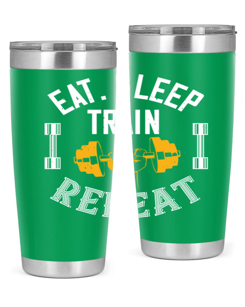 eat sleep train rapid 56#- gym- Tumbler