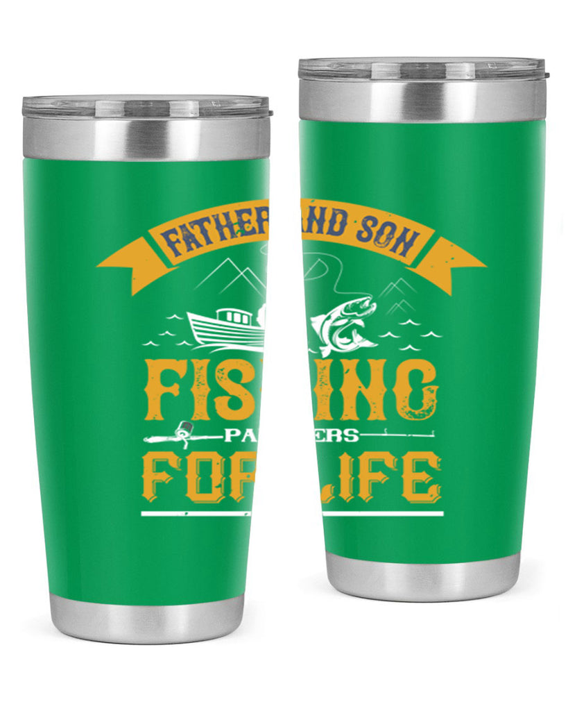 father and son fishing partners for life 158#- fishing- Tumbler