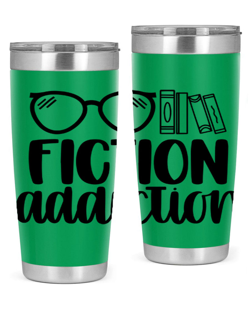 fiction addiction 40#- reading- Tumbler
