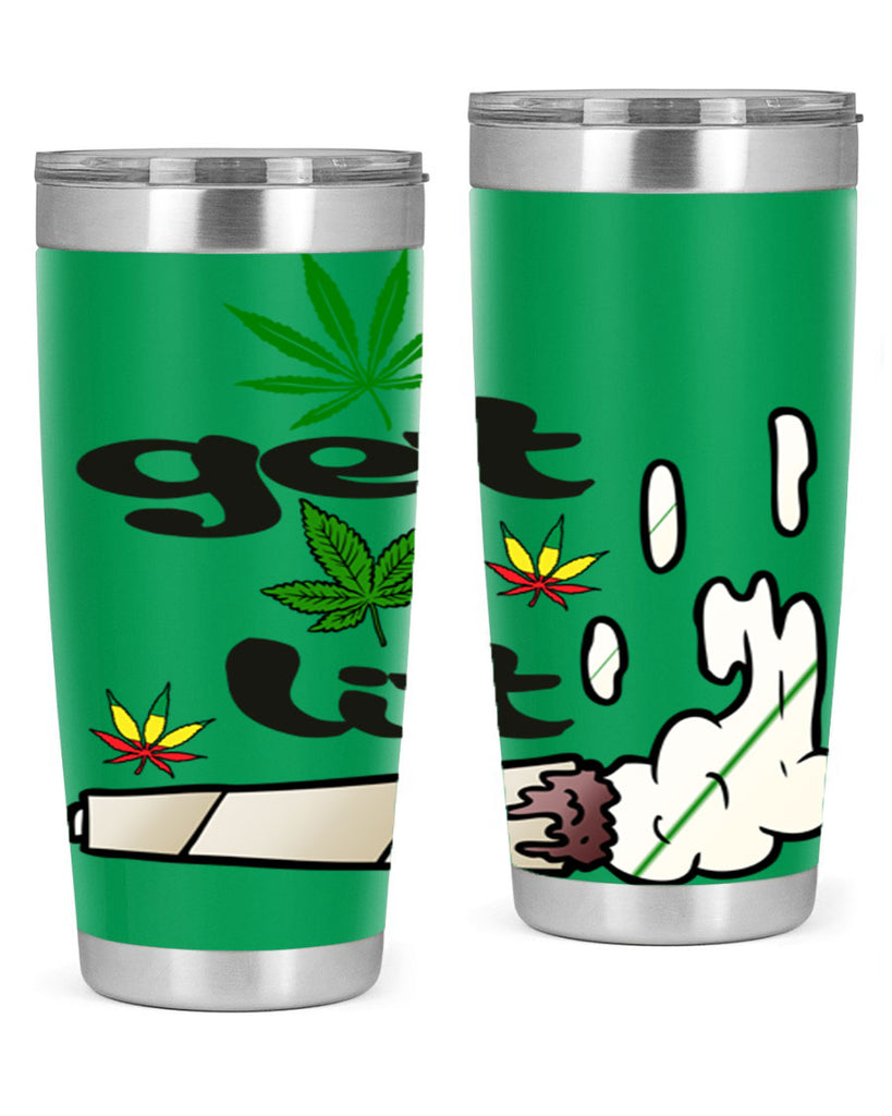 get lit 91#- marijuana- Tumbler